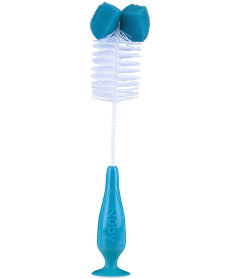 Cây cọ rửa bình sữa Nuby có đế dính 5542