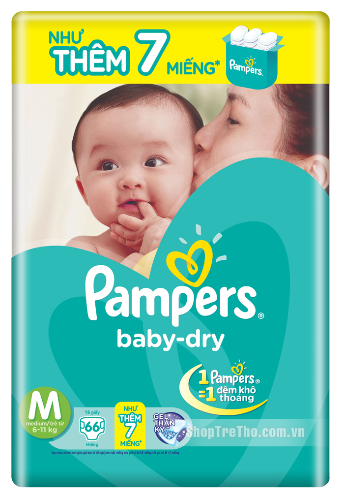 Bỉm Pampers M66 dành cho bé từ 6-11kg