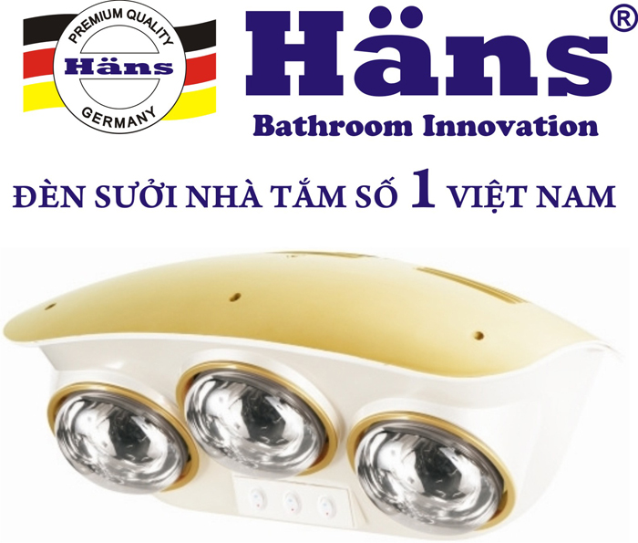 Đèn sưởi treo tường Hans 3 bóng