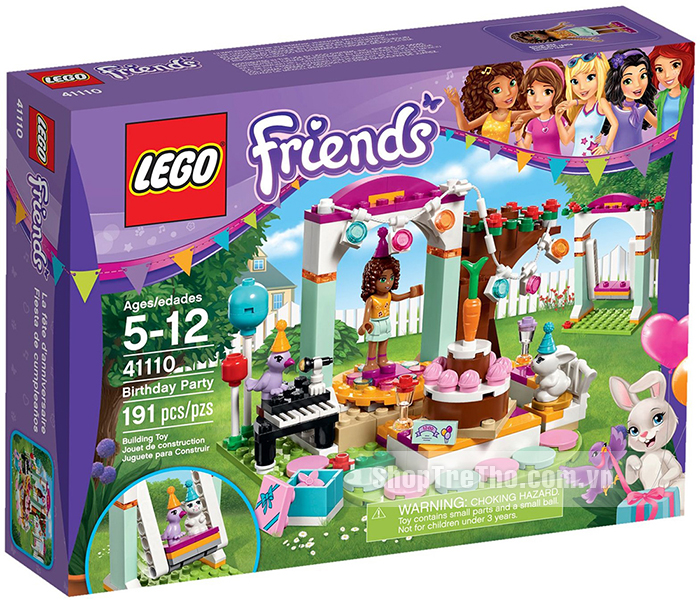 do choi Lego Friends 41110 - tiec sinh nhat thu cung
