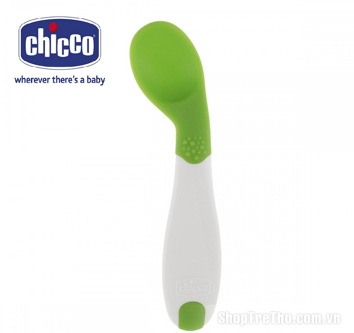 Thìa tập ăn Chicco cho bé 8 tháng tuổi