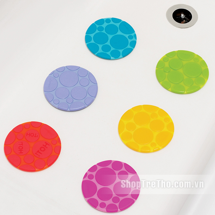 Bộ 6 miếng dán Munchkin 14328 chống trơn bồn tắm Gipsy Dots