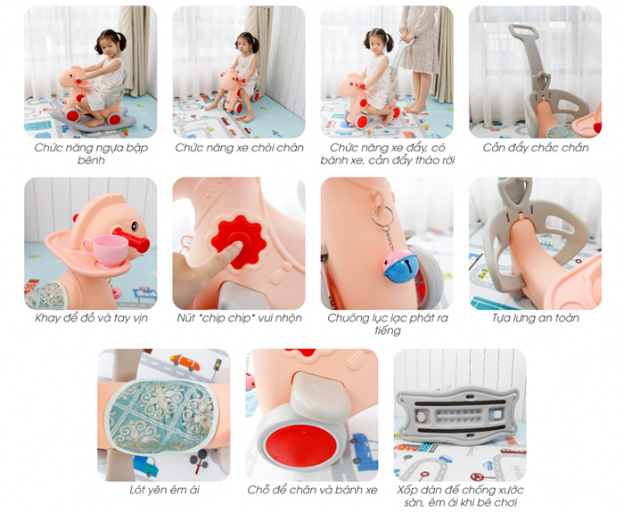 Ngua bap benh 3 trong 1 Toyshouse WM19033