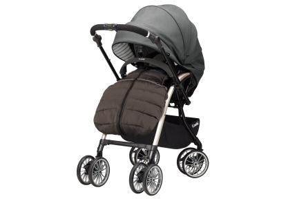 túi phủ mùa đông Xe đẩy Combi Umbretta 4 bánh quay tự động kaki màu nâu 115267