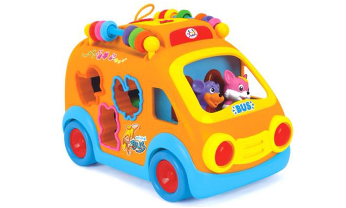 xe bus tha hinh Huile toys HL.988