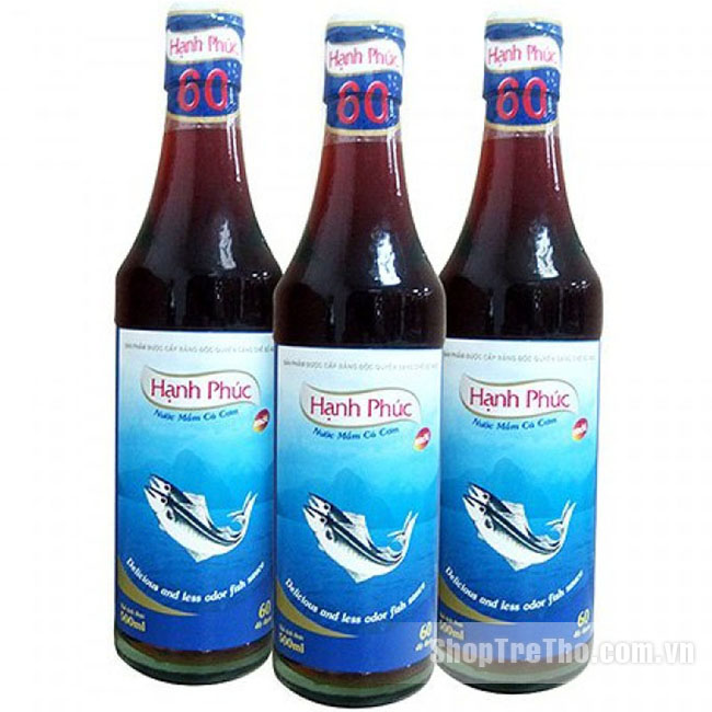 Nước mắm hạnh phúc 60° đạm 500 ml