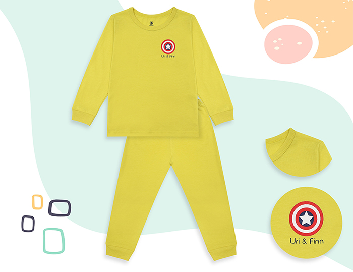 Bộ quần áo dài tay Uri&Finn UAB1019