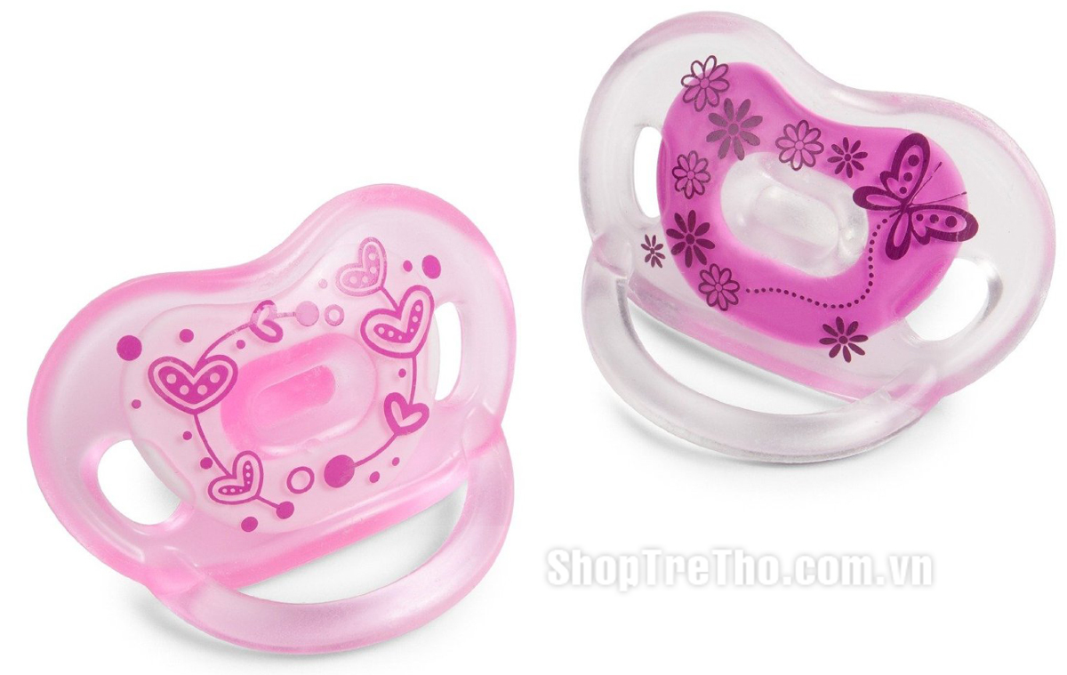 Ti giả Silicon Born Free xanh lá cây -bộ 2 cái 0-6 tháng