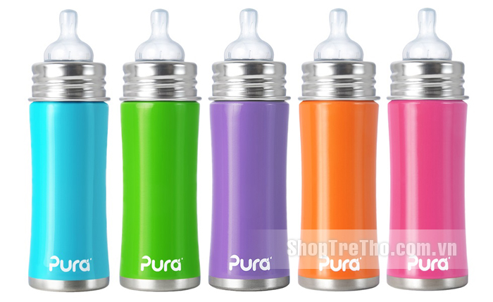 Bình sữa cao cấp cho bé Inox Pura