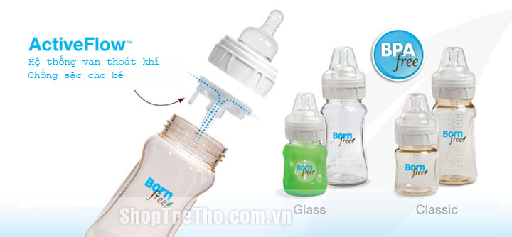 Bộ 2 bình sữa Born Free PP 260ml 