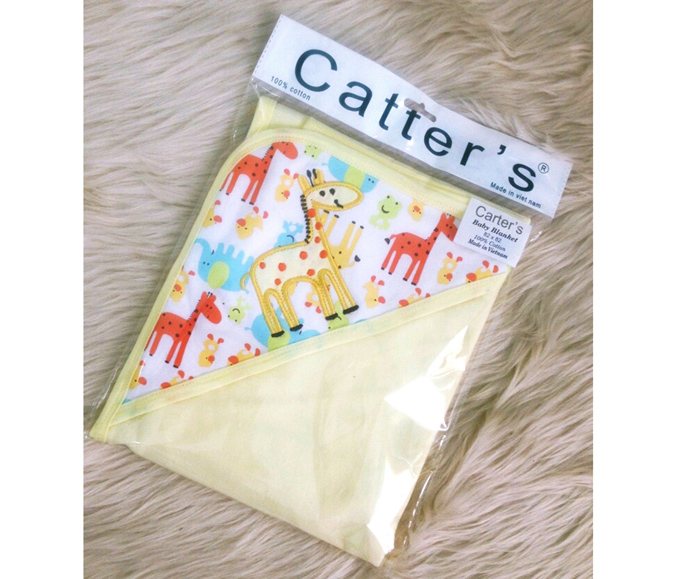 Chăn mũ cotton 1 lớp Carter's (82*82)