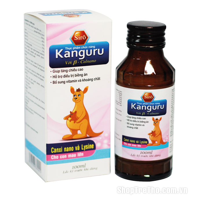 Siro canxi Kanguru 100ml cho bé biếng ăn