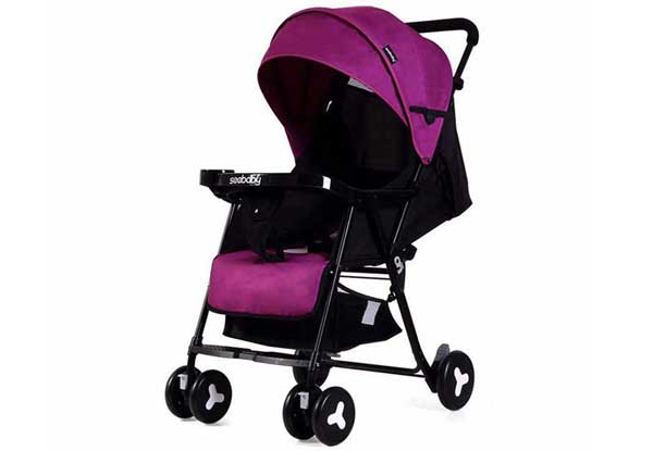 Xe đẩy Seebaby QQ3 màu tím