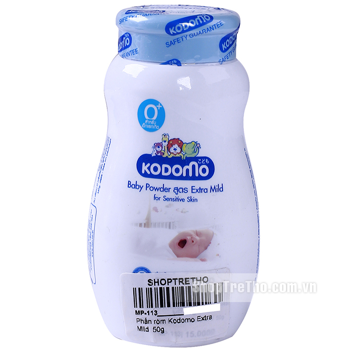 Phấn rôm Kodomo Extra Mild 50g 