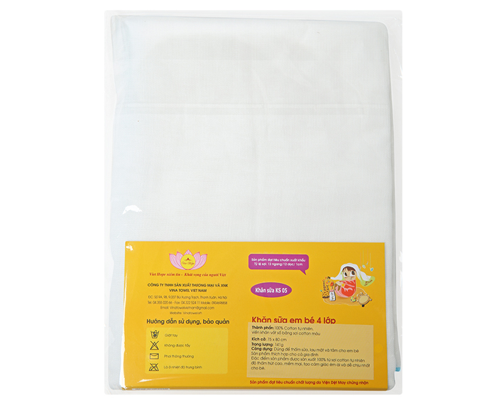 khăn tắm 4 lớp Viet Hope (75*80cm)