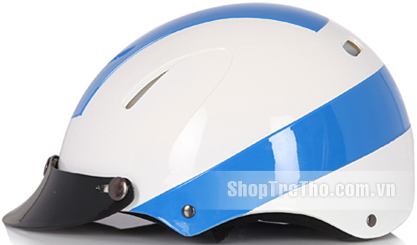 Mũ bảo hiểm Protec Disco màu xanh dương size L có kính
