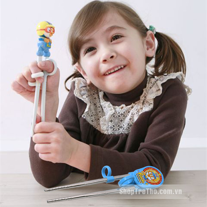 Bộ thìa đũa tập ăn pororo