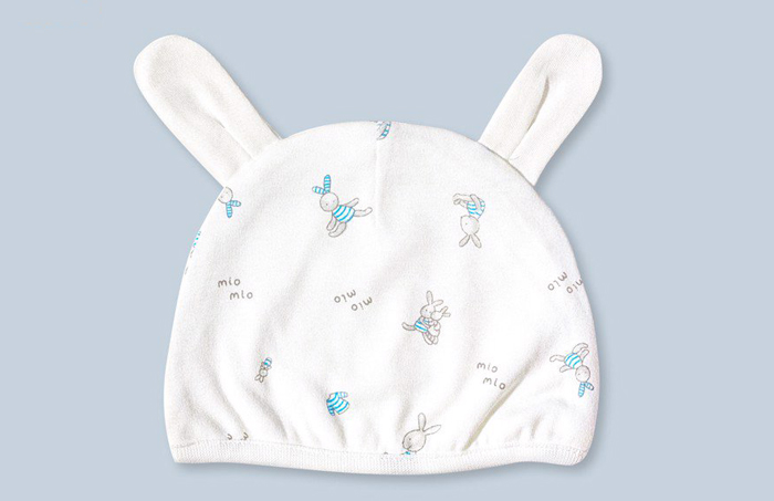 Mũ chụp cotton Miomio hình thỏ (loại dày)