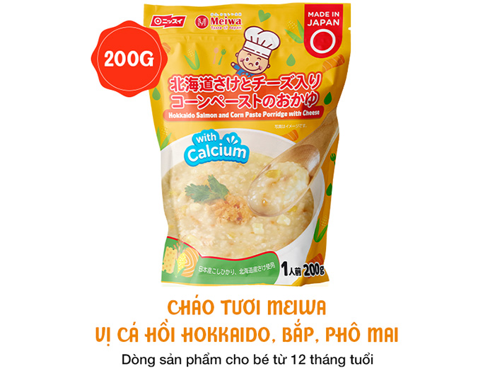 Chao tuoi Meiwa vi ca hoi Hokkaido, bap, pho mai