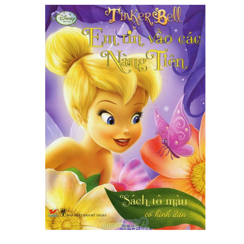 Sách tô  màu có hình dán Tinker Bell