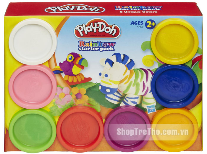 bộ bột nặn 8 màu cầu vồng Play-Doh