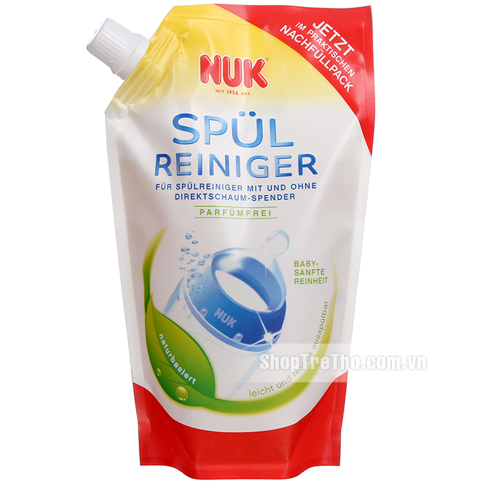 Nước rửa bình sữa Nuk 380ml 256264 (dạng túi) 