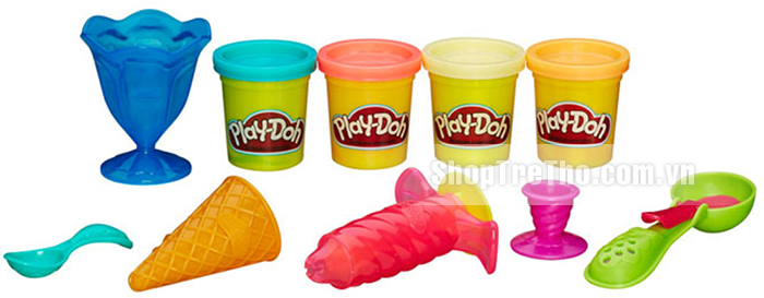 Đất nặn Play-Doh dụng cụ làm kem đơn giản B1857