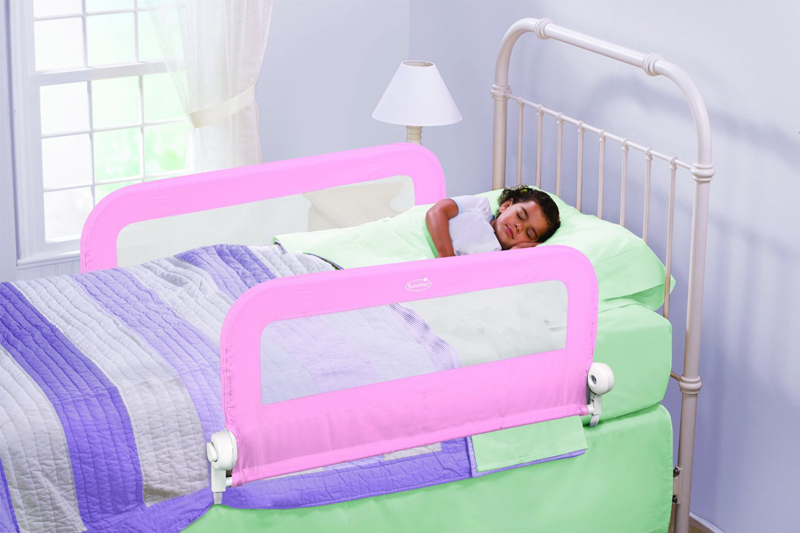 Chặn giường đôi màu hồng Sure & Secure Double Pink Bedrail