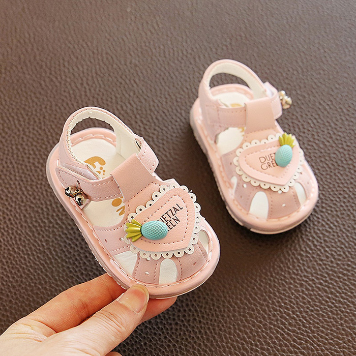 Sandal tập đi mũi rọ có đèn (1-3T)