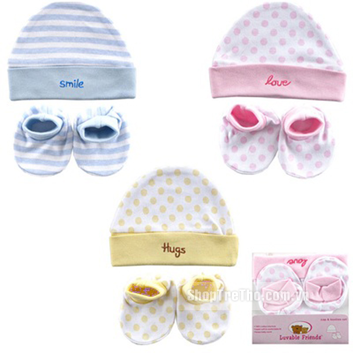 Bộ mũ bao chân Luvable 03291