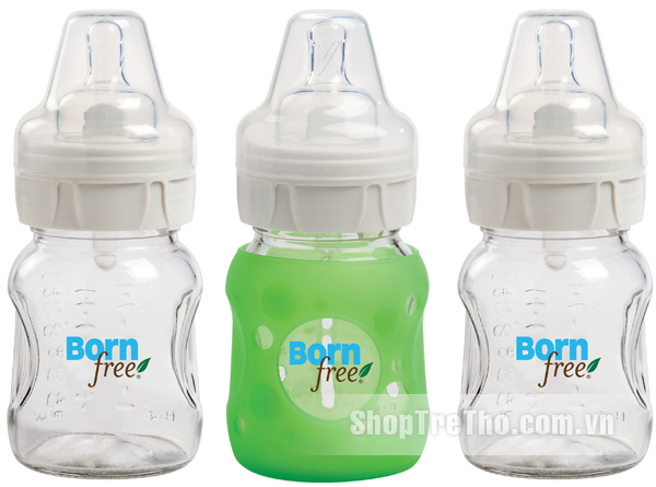 Bộ 3 bình thủy tinh Born Free 160ml