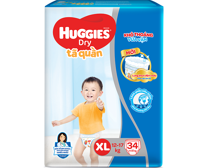 Tã quần Huggies XL34