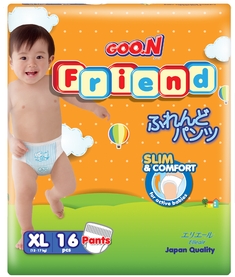 Bỉm quần Goon Friend size XL cho bé