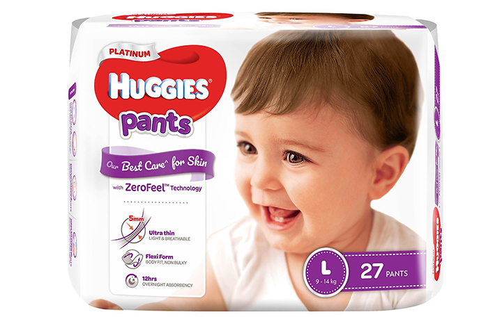 Bỉm quần cao cấp Huggies Platinum L27 (9-14kg)