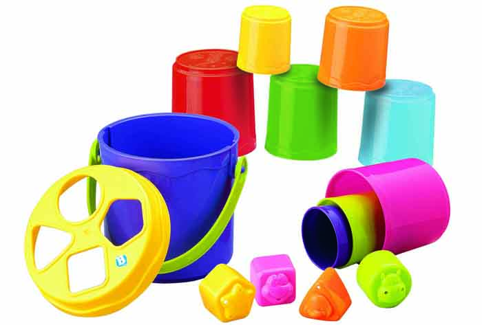 Đồ chơi tháp xếp chồng & thả hình cốc Bkids 003404