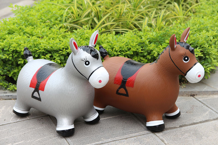 Thú nhún bơm hơi hình chú ngựa Toys House TH319