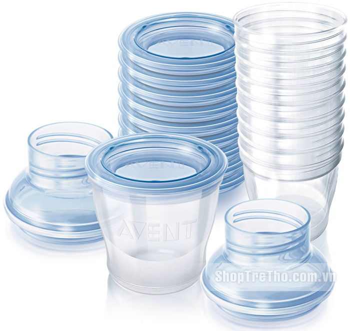 Cốc trữ sữa VIA Philips Avent SCF612/10 180ml, 10 ly