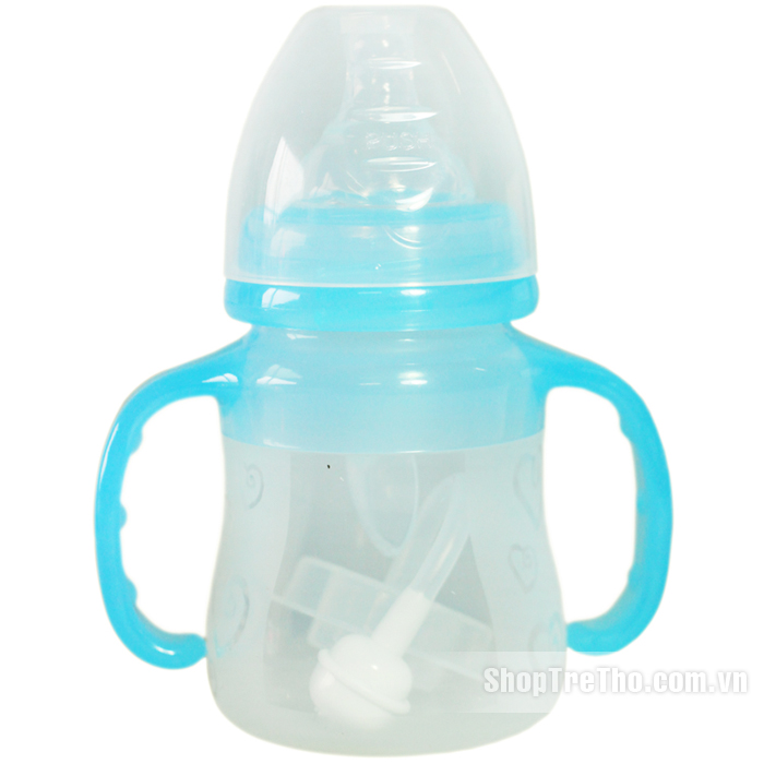 Bình thìa núm ty Babylove 150ml cổ rộng