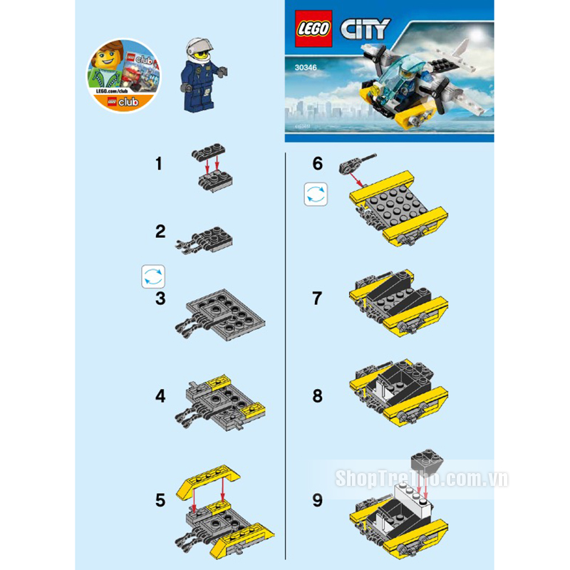 do choi Lego 30346 - Truc thang canh sat bien