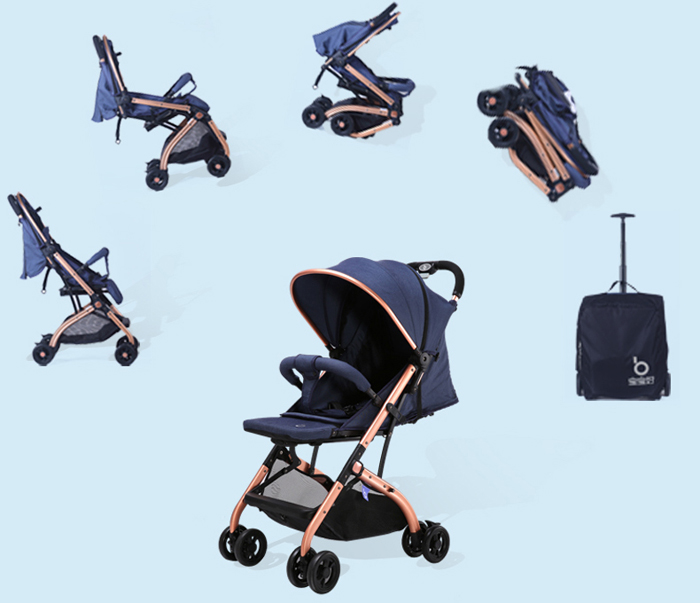 Xe đẩy du lịch siêu nhẹ QZ1 (nhiều màu)