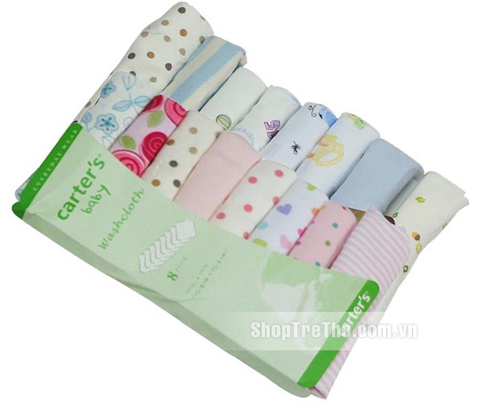 Khăn mặt Carter's cho bé (vỉ 8 chiếc)