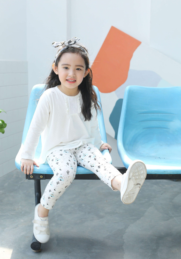 Bộ dài tay nhún ngực xương rồng nhỏ La Pomme SL117 