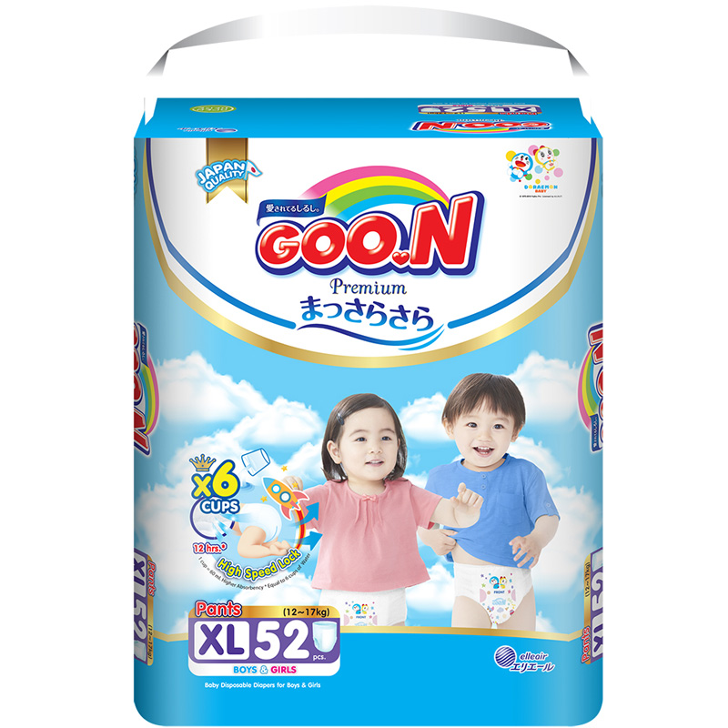 Tã - Bỉm quần GOO.N Premium XL52