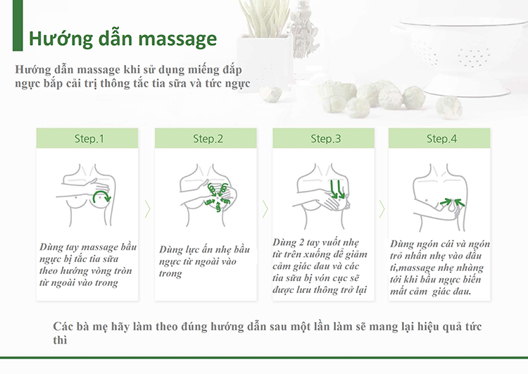 Miếng đắp trị tắc tia sữa và đau nhức ngực TnTn Mom's 7pcs
