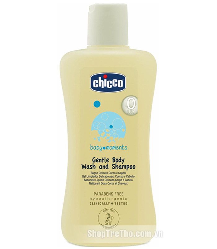 Sữa tắm gội chiết xuất Yến mạch 0M+ Chicco 200ml
