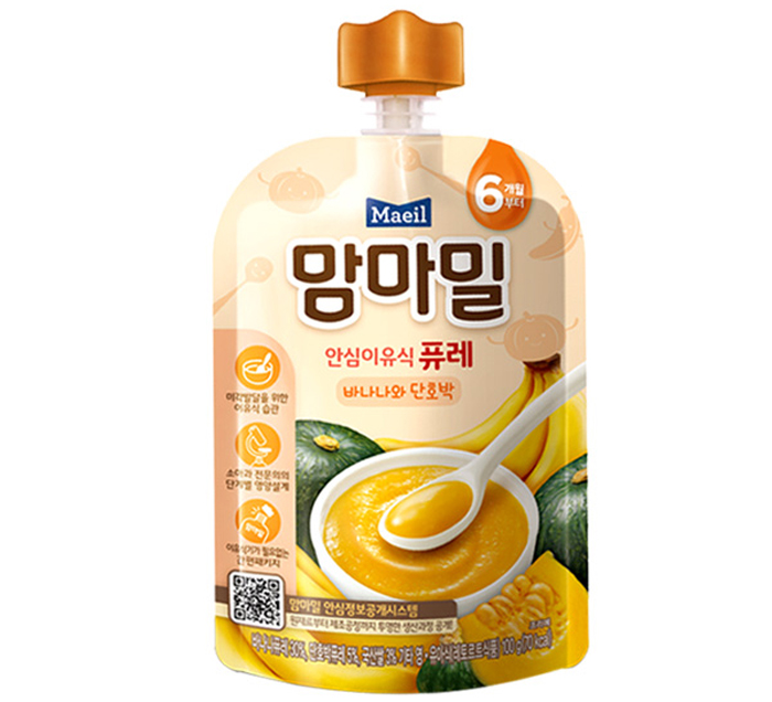 Cháo hữu cơ Mam’ma Meal chuối, bí ngô nghiền (6M+)