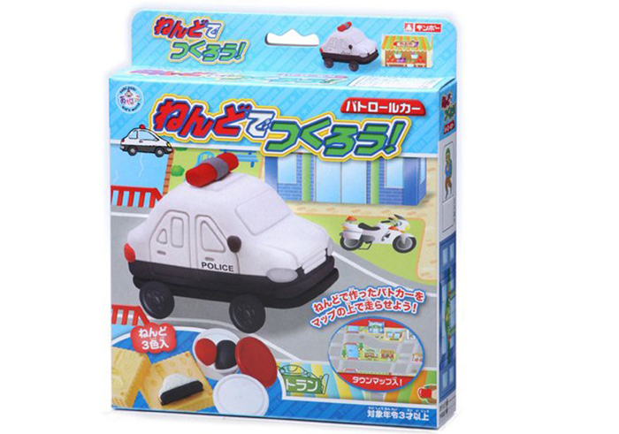 Đồ chơi đất nặn GINCHO - Mô hình xe cảnh sát 
