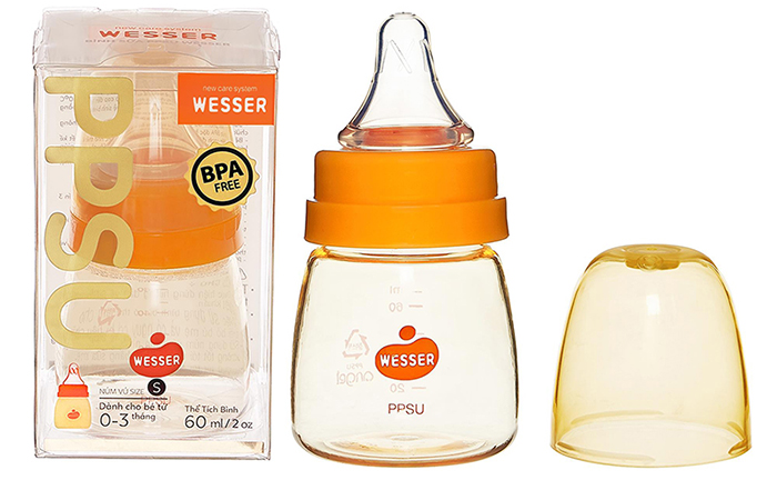 Binh sua PPSU Wesser co heo (60ml)
