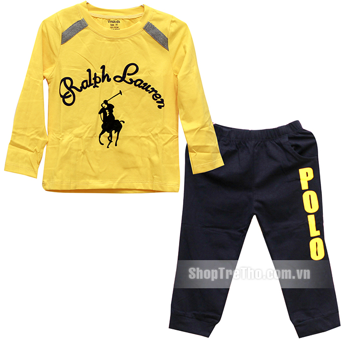 Bộ đồ cotton bé trai Vinakids Polo (1 - 7 tuổi) 