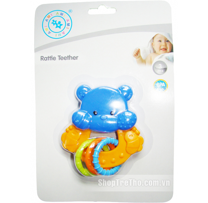 Xúc xắc ngậm nướu hình gấu AMI33104